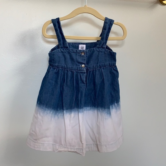 ✌🏻🌻😎 Baby Gap Chambray Toddler Boho Sundress - Picture 1 of 4